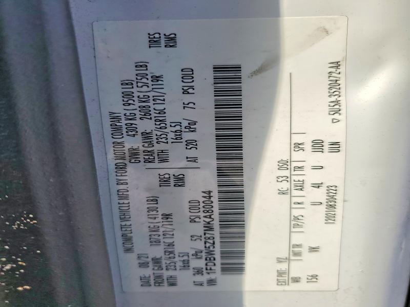 2021 Ford Transit Delivery Truck