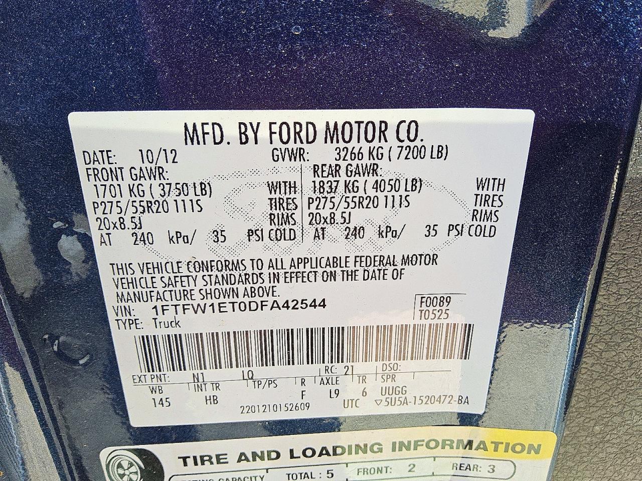 2013 Ford F150 Supercrew