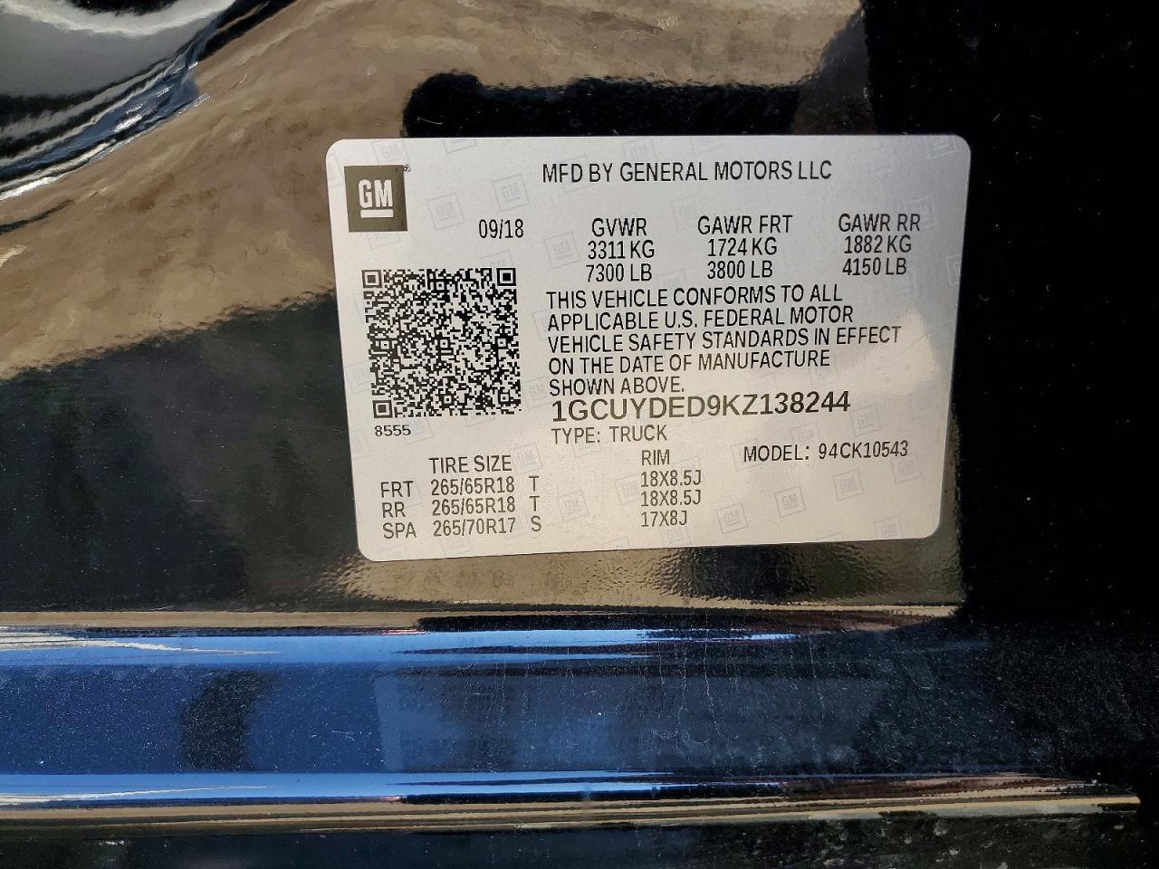 2019 Chevrolet 2019 Chev SILV1500 4WD