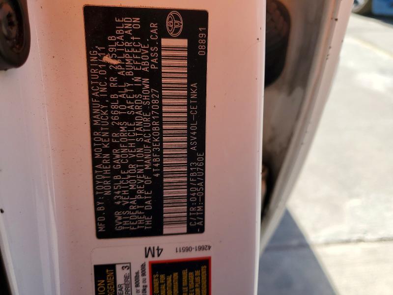 2011 Toyota Camry le