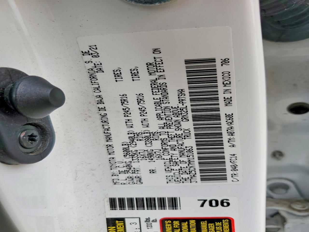 2021 Toyota Tacoma SR5 V6