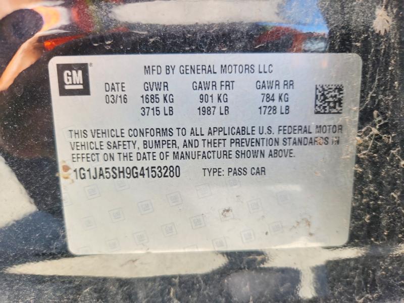 2016 Chevrolet Sonic ls