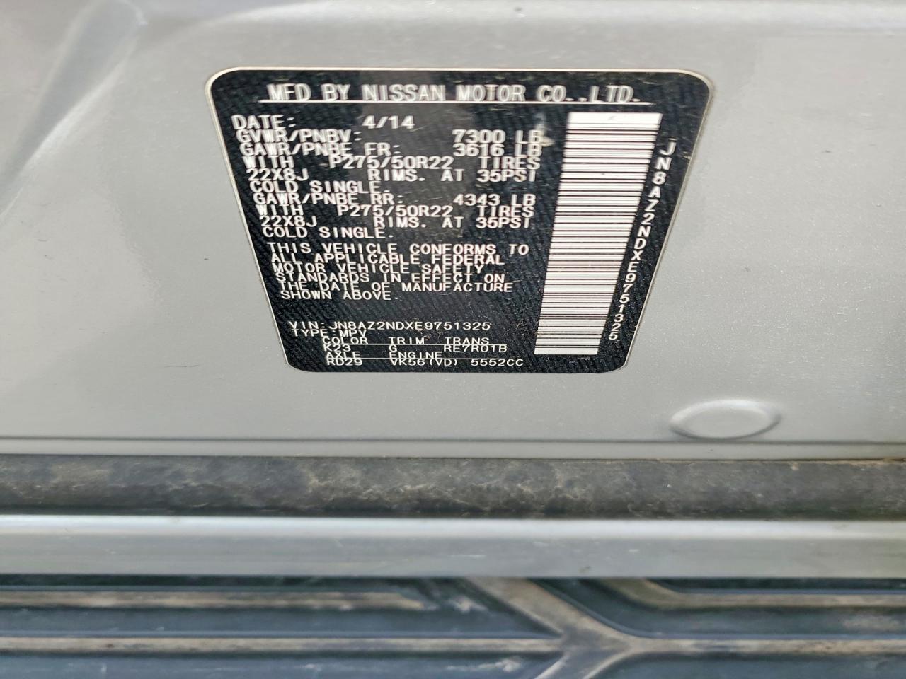2014 Infiniti Qx80 Base
