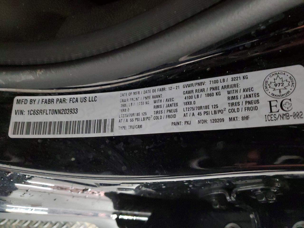 2022 Dodge RAM 1500 Rebel