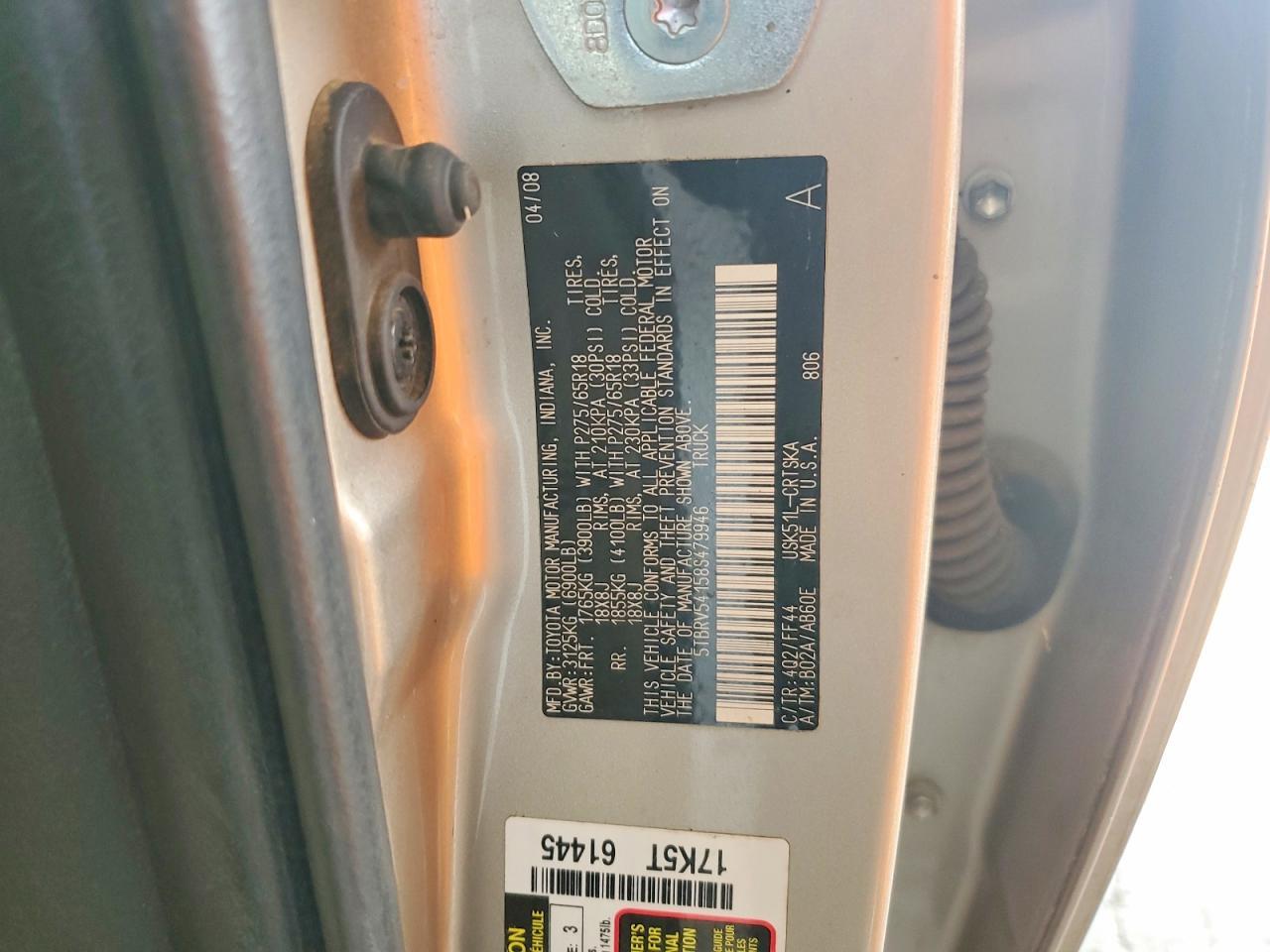 2008 Toyota Tundra SR5