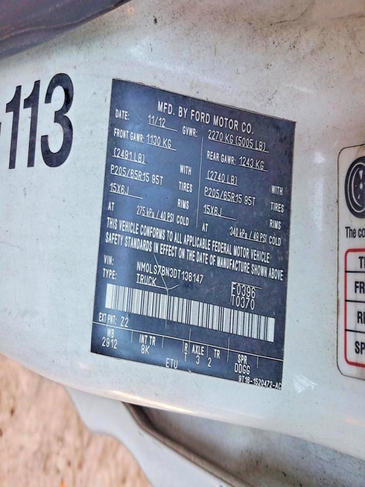 2013 Ford Transit Connect XLT Utility / Service Van