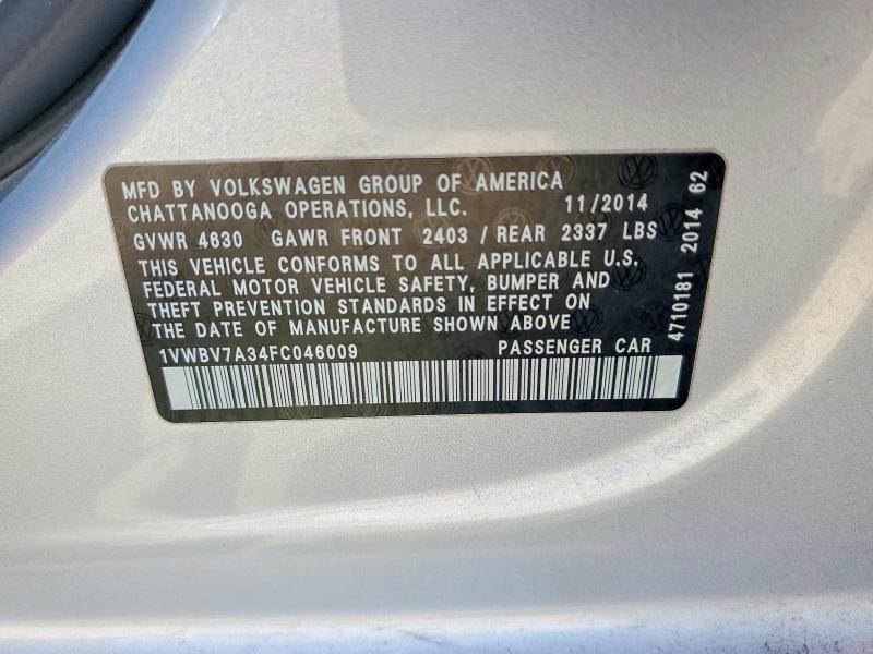 2015 Volkswagen Passat se