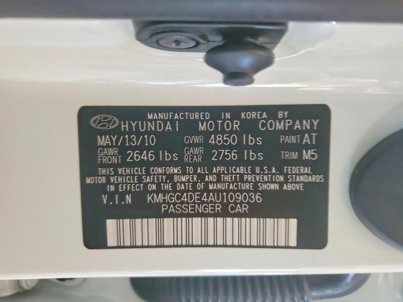 2010 Hyundai Genesis 3.8l V6