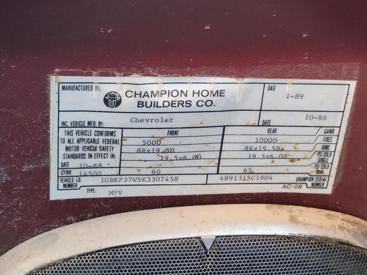 1989 Chev 30HD