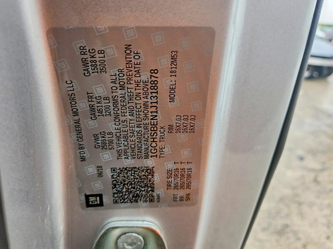 2018 Chev Colorado