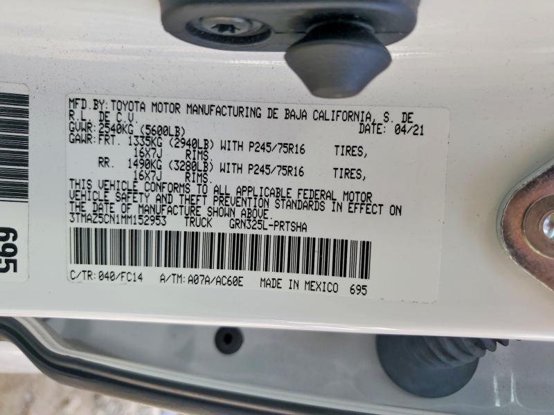 2021 Toyota Tacoma SR5 V6