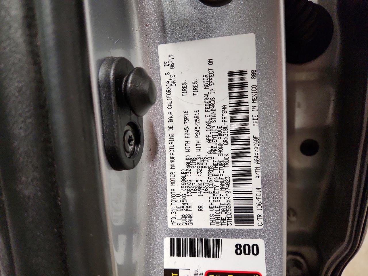 2019 Toyota Tacoma SR5 V6