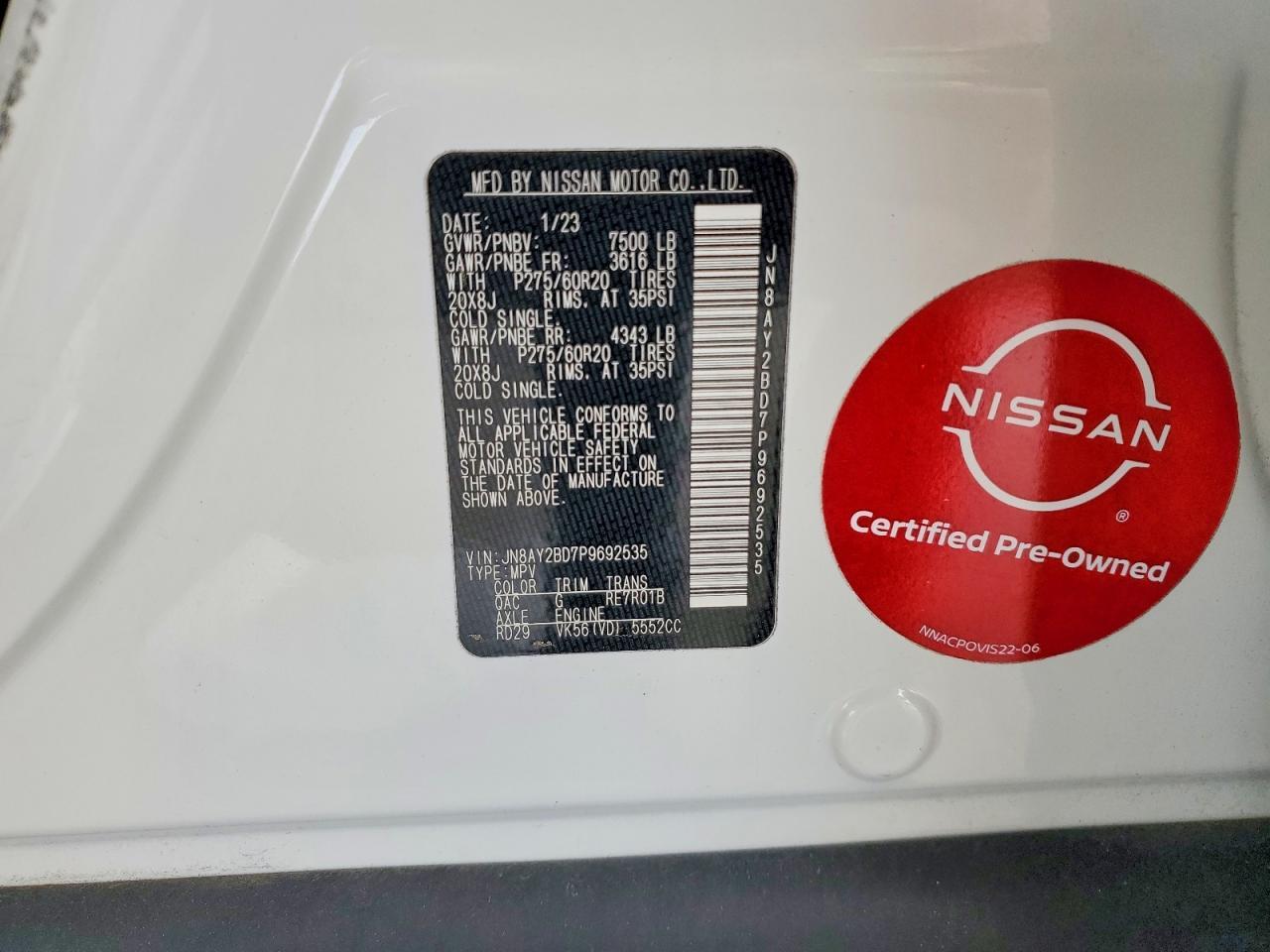 2023 Nissan Armada sl