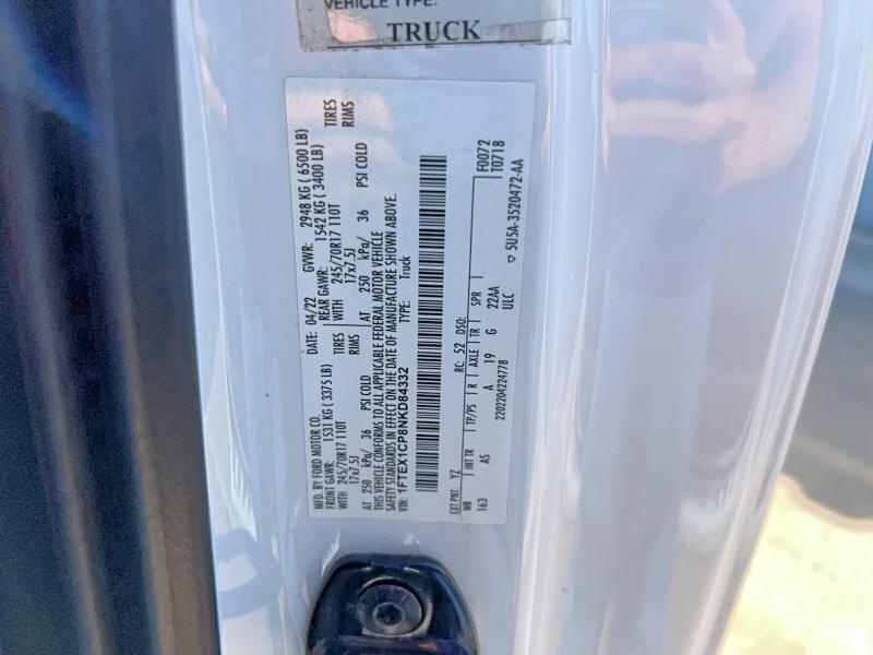 2022 Ford F150 Super Cab