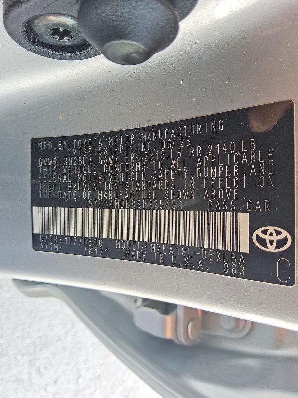 2025 Toyota Corolla le