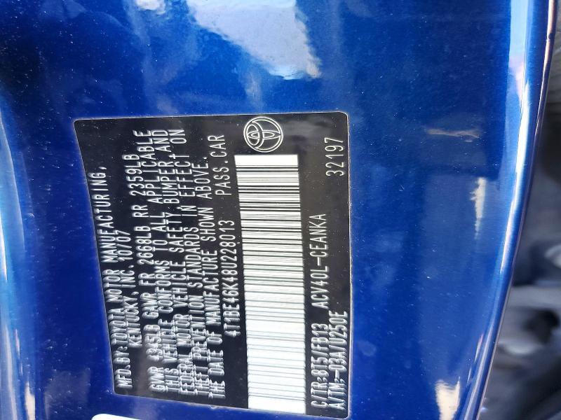 2008 Toyota Camry le