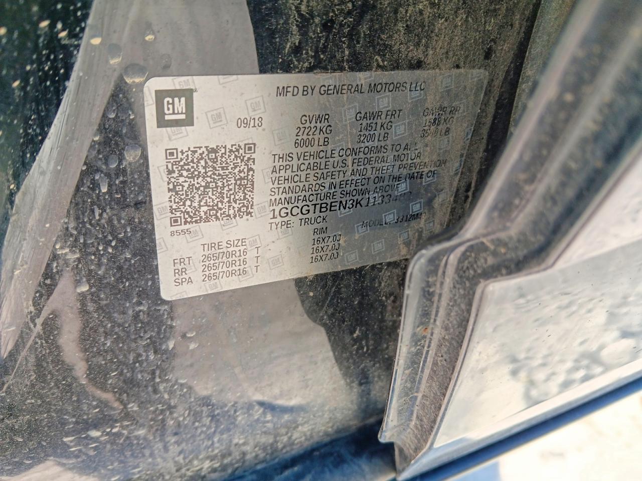 2019 Chev Colorado