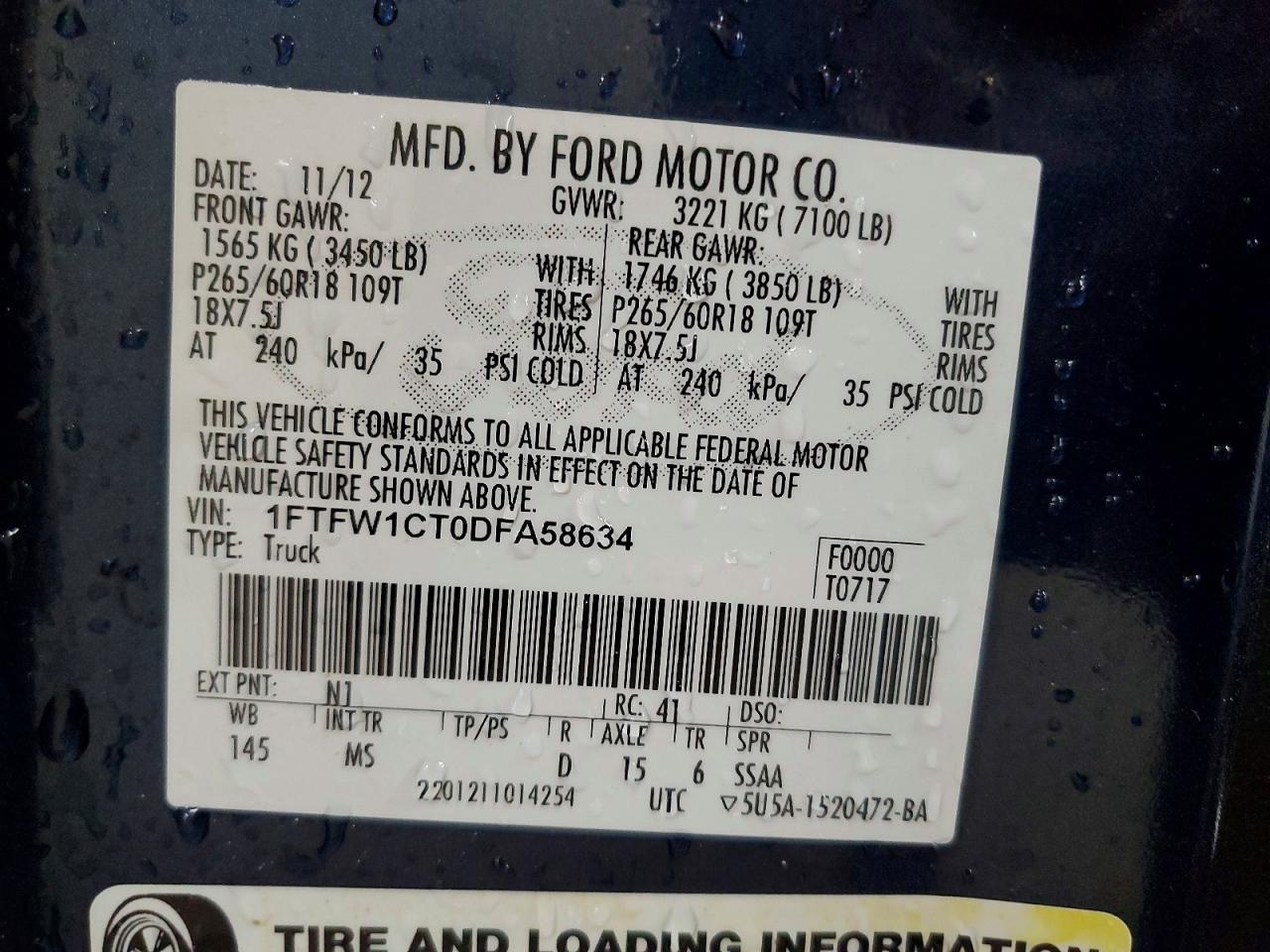 2013 Ford F150 Supercrew