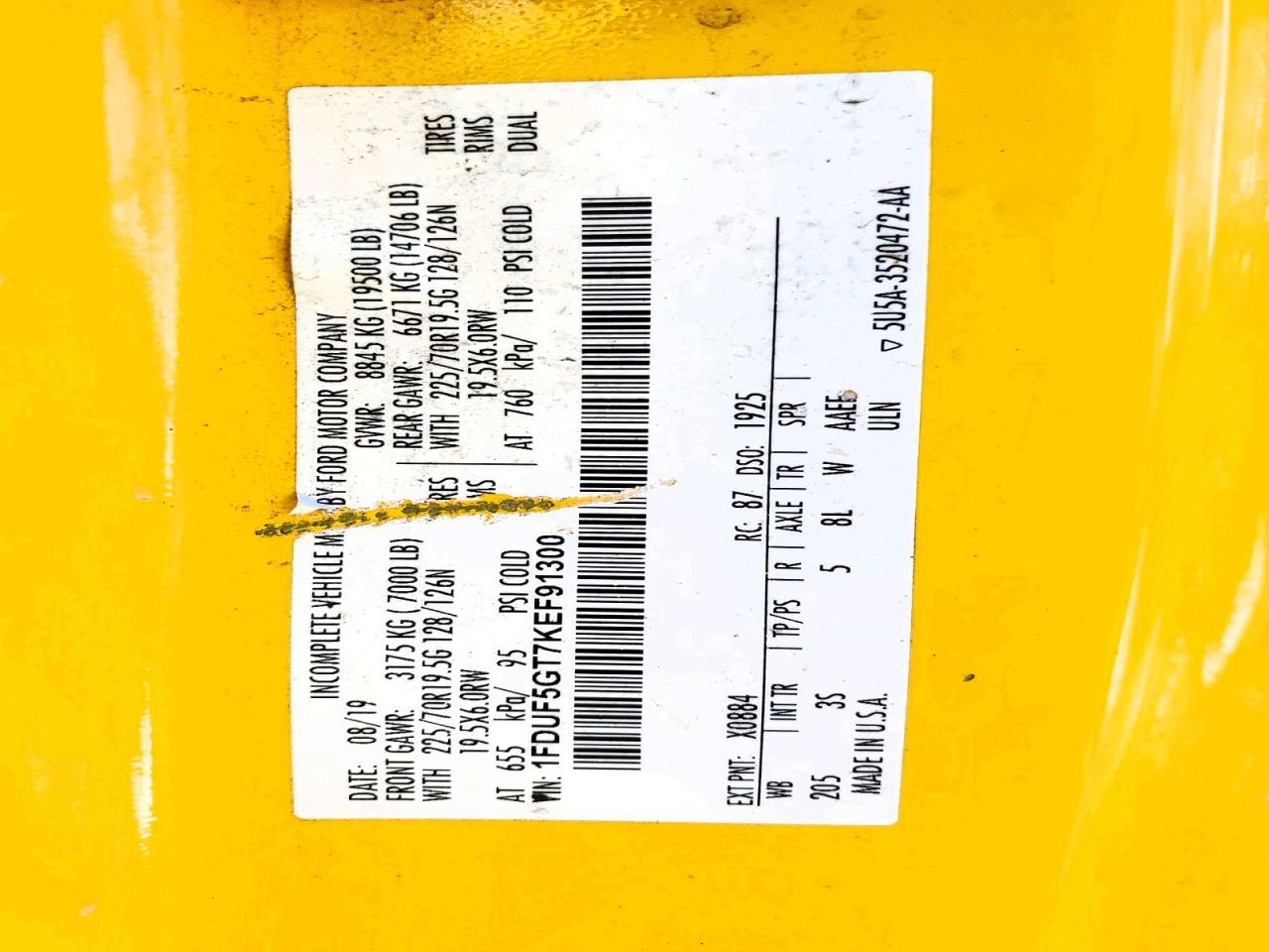 2019 Ford F550 Super Duty Rollback TOW Truck