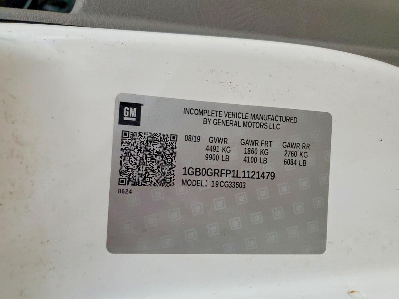 2020 Chev Express G3500