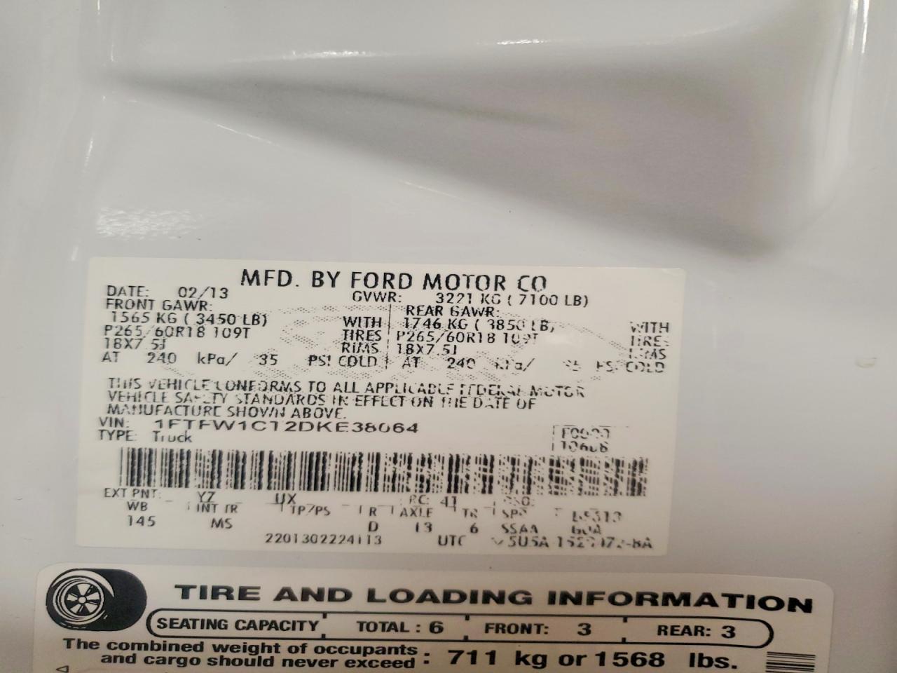 2013 Ford F150 Supercrew