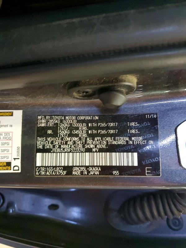 2015 Toyota 4runner SR5 Premium