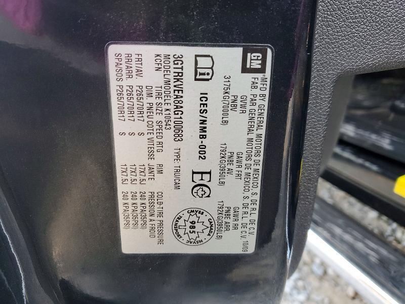 2010 GMC Sierra K1500 sle