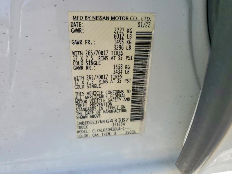 2022 Nissan Frontier PRO-X