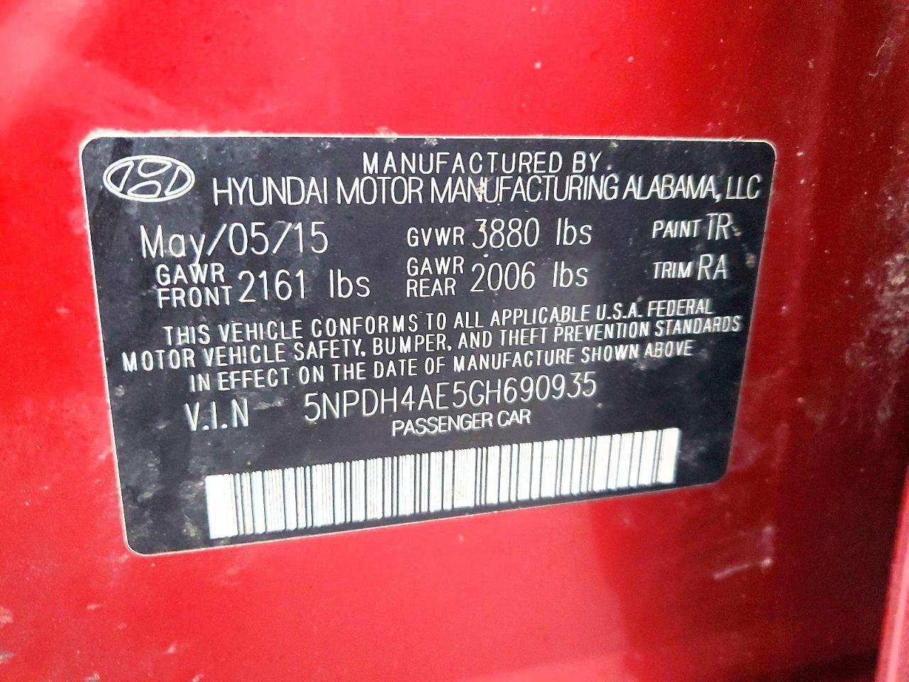 2016 Hyundai Elantra se