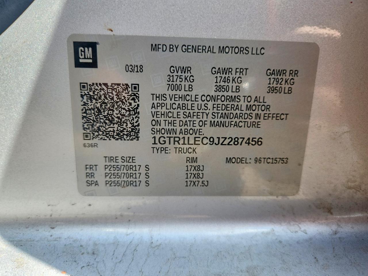 2018 GMC Sierra C1500