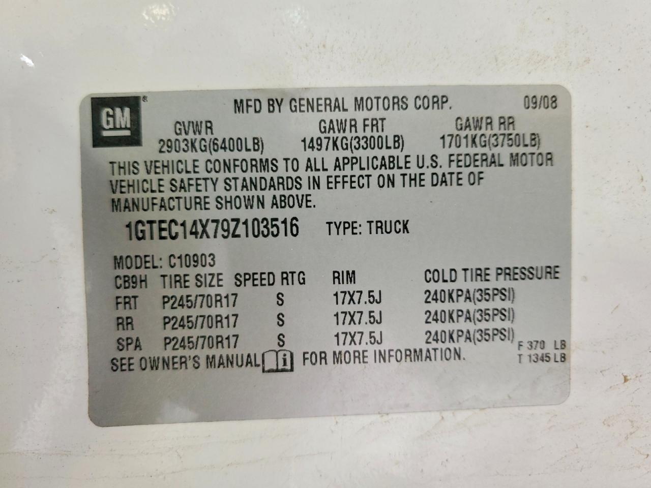 2009 GMC Sierra C1500