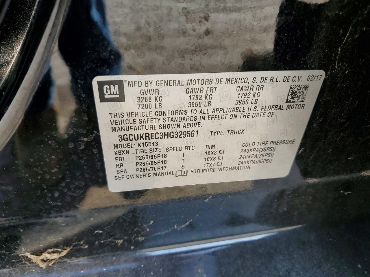 2017 Chevrolet Silverado K1500 LT