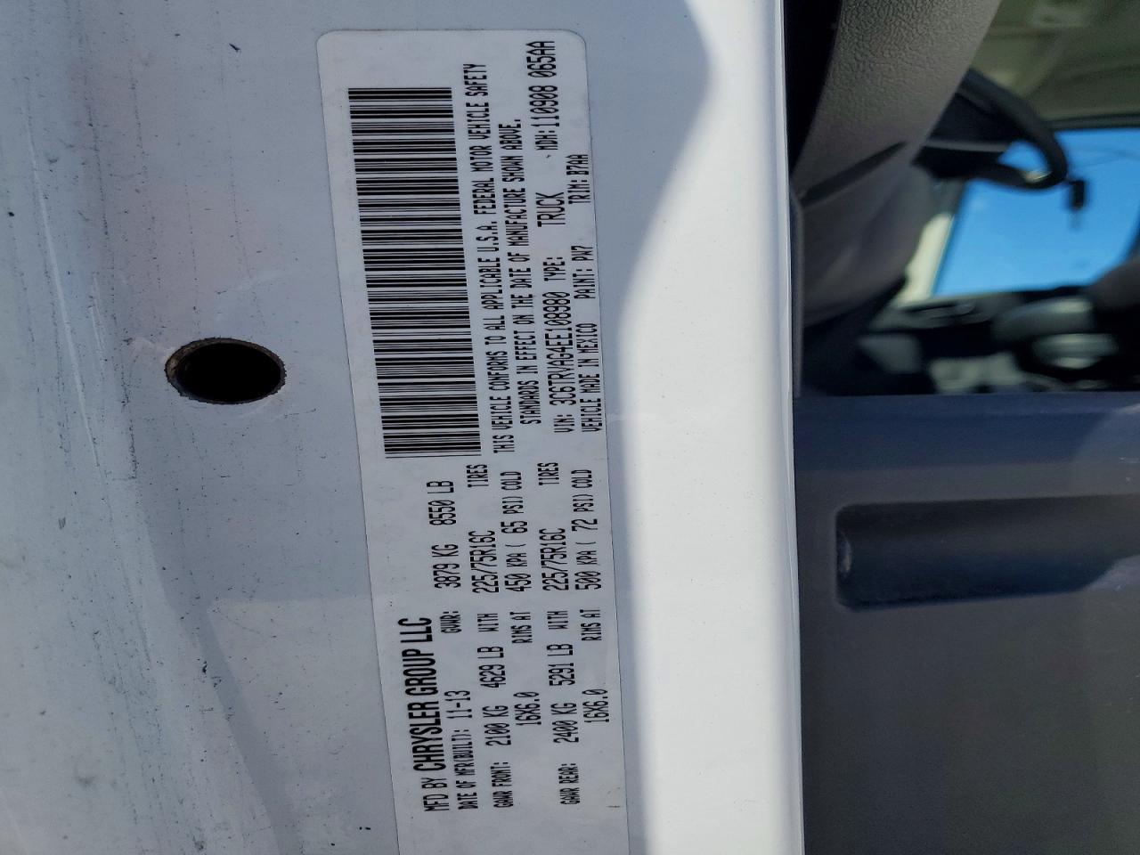 2014 Dodge RAM Promaster 1500 Delivery Van