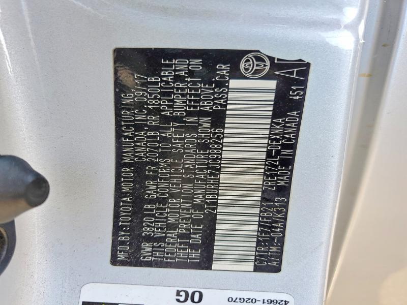 2018 Toyota Corolla le