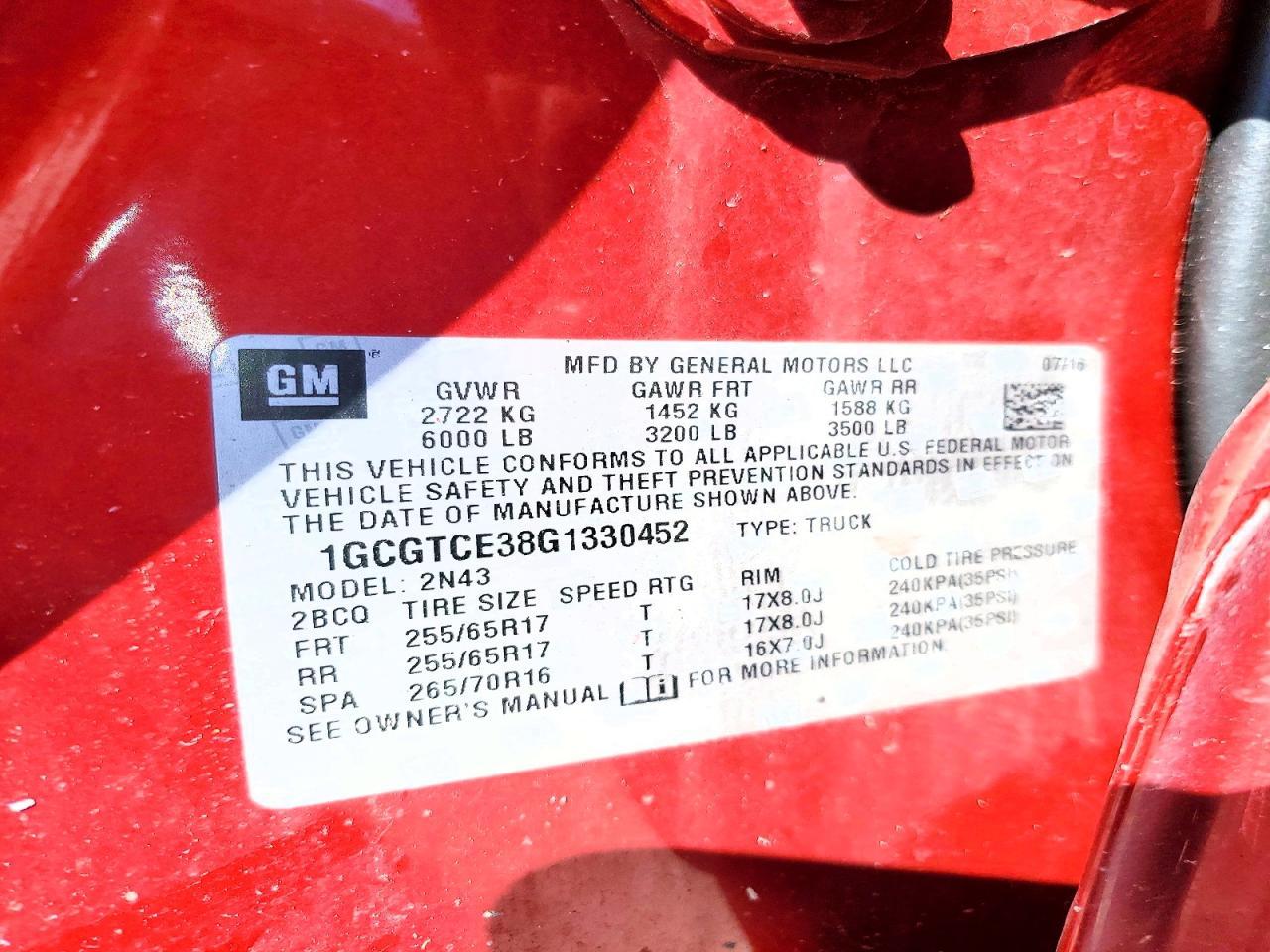 2016 Chevrolet Colorado LT