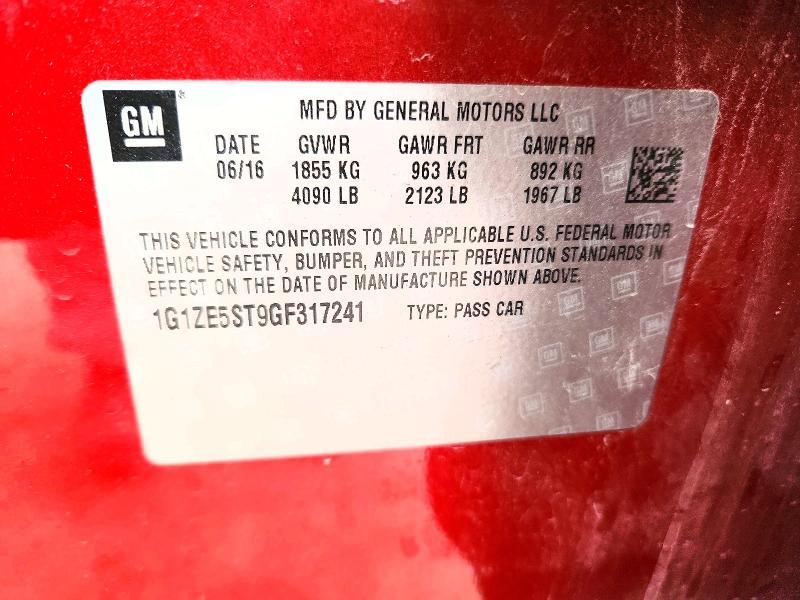 2016 Chevrolet Malibu lt