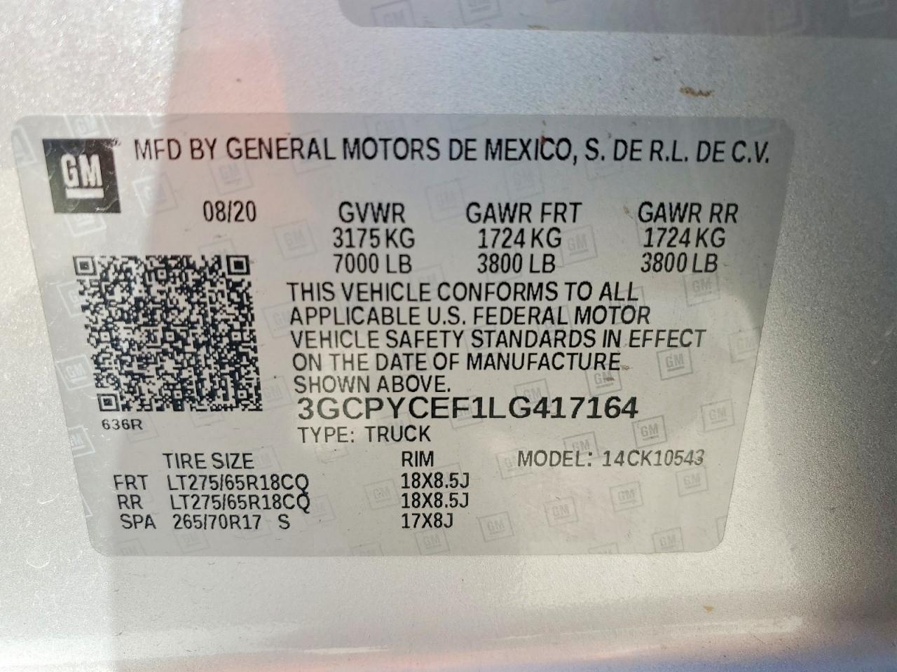 2020 Chevrolet Silverado K1500 Trail Boss Custom