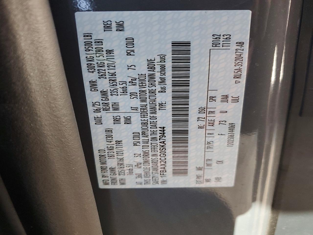 2025 Ford Transit T-350