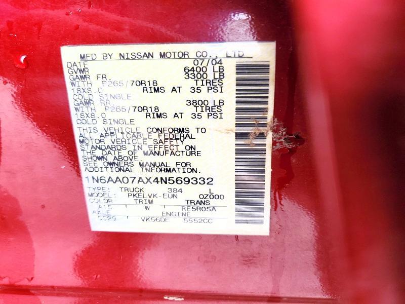 2004 Nissan Titan XE