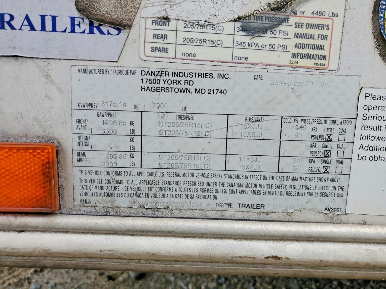 2006 Danzer Trailers 2006 Danzer Enclosed Cargo Trailer