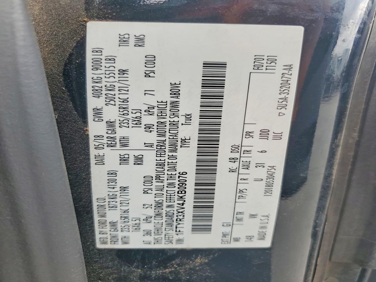 2018 Ford Transit 250 Delivery van