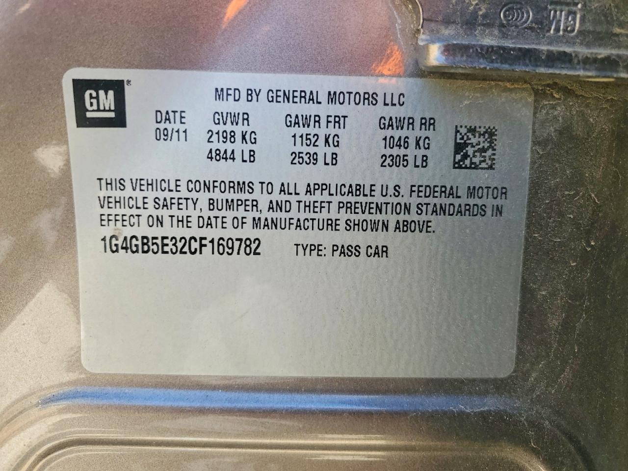 2012 Buick Lacrosse Convenience