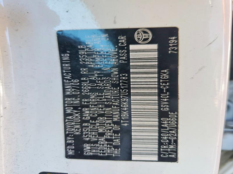 2007 Toyota Camry xle V6