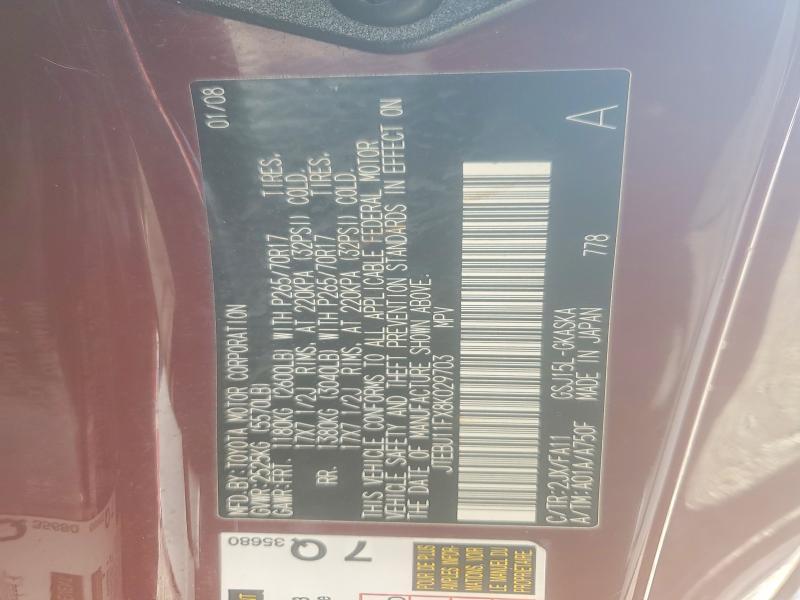 2008 Toyota Fj Cruiser Base