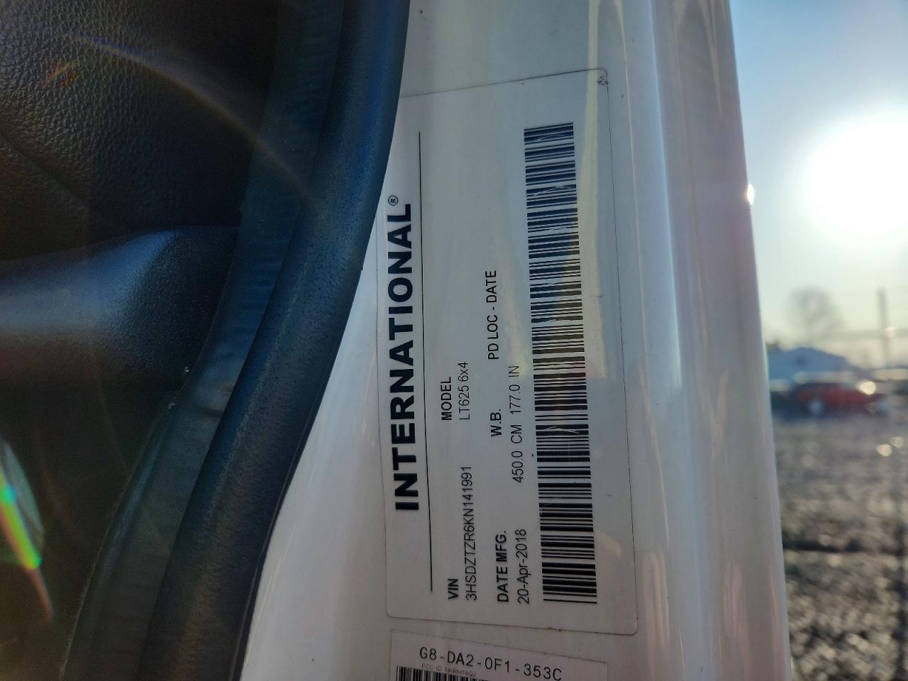 2019 International LT625