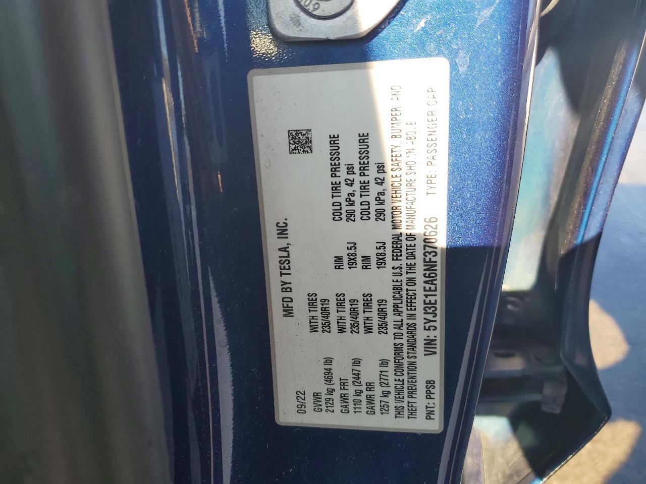 2022 Tesla Model 3