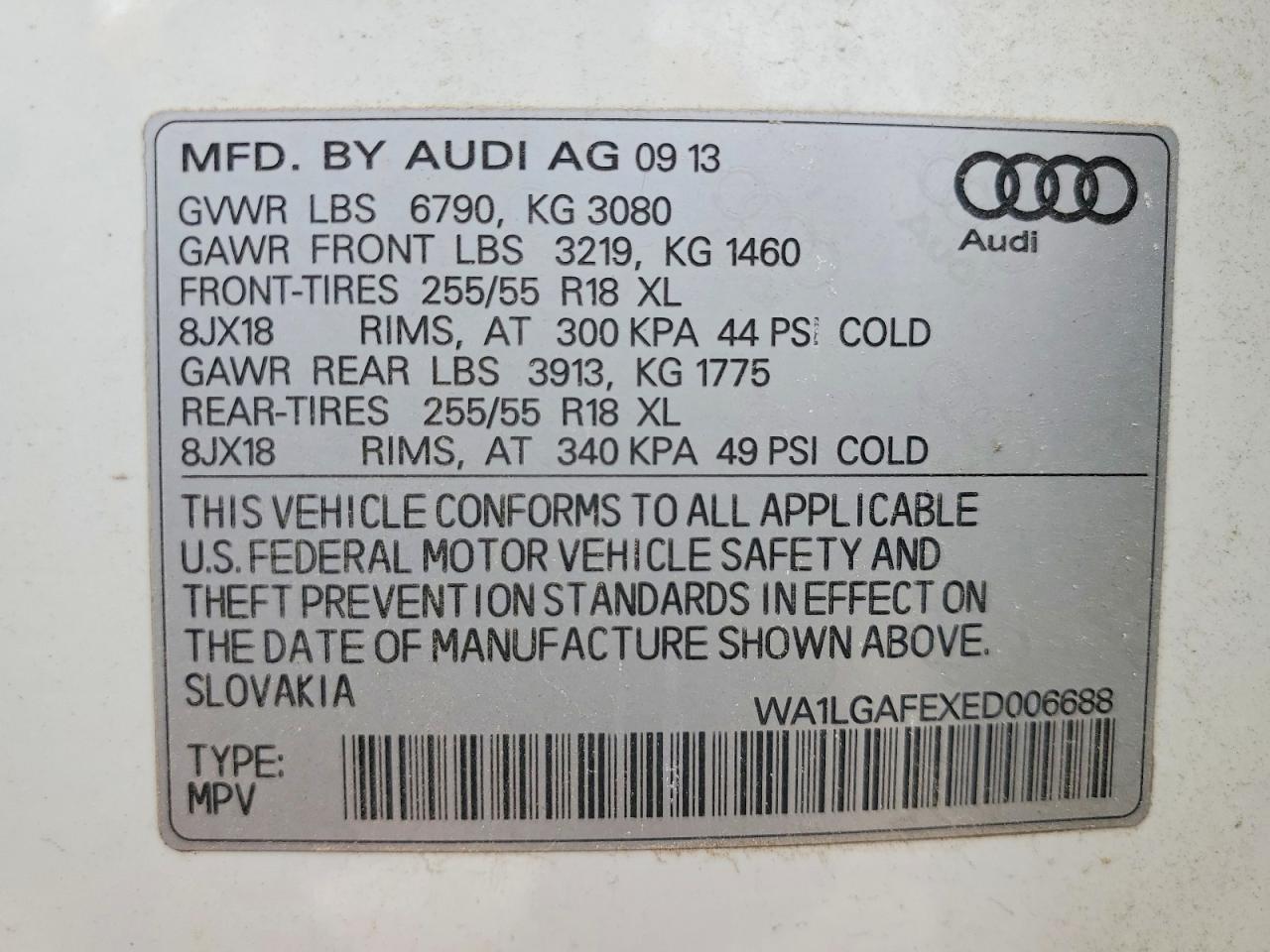 2014 Audi Q7 Premium Plus