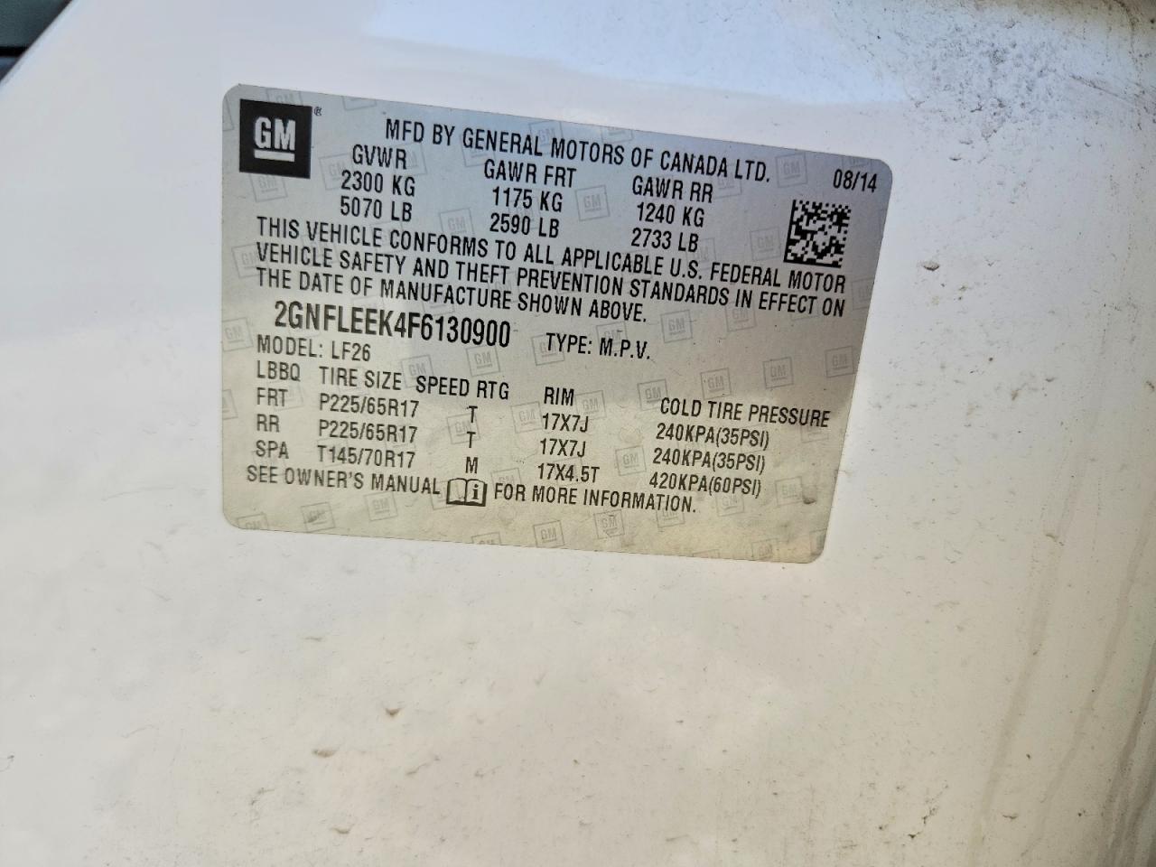 2015 Chevrolet Equinox ls