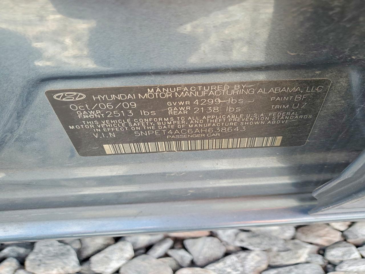2010 Hyundai Sonata gls