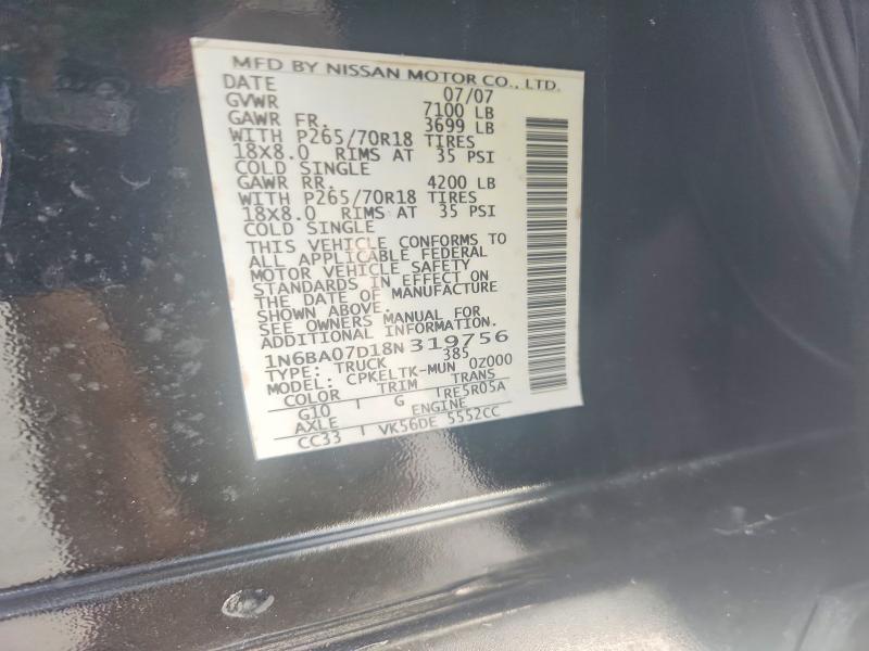 2008 Nissan Titan XE FFV